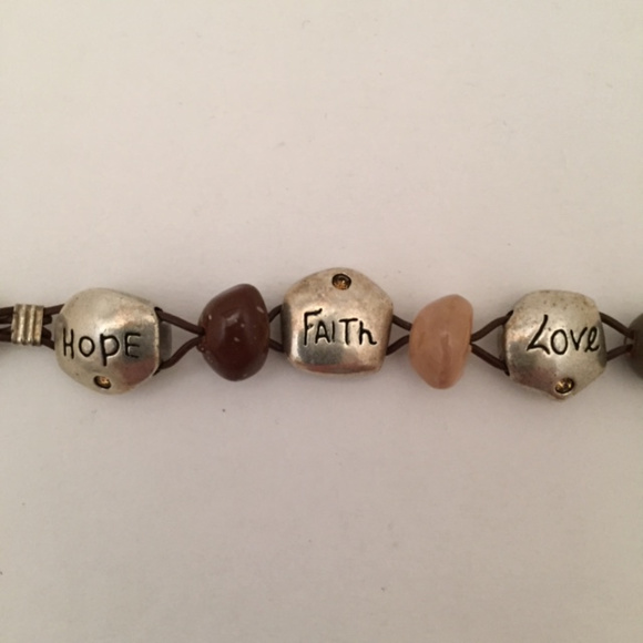 Love, Hope, Happiness,Faith Inspirational Bracelet from Chico’s - Picture 5 of 9